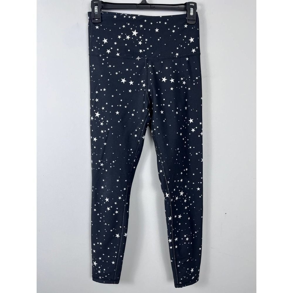 WILDFOX Sweat Black Star Print Leggings Size Medium